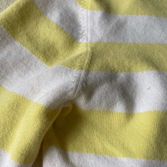 Theory cropped yellow white striped thin sweater - Picture 8 of 8